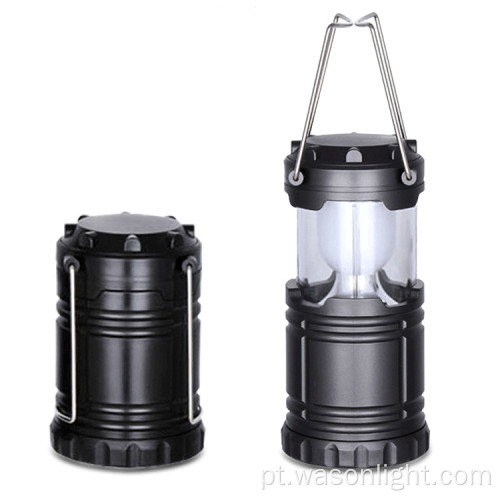 Preço barato com a marca Pop Up Lantern dobrável com alças destacáveis ​​iluminação ao ar livre 6 Lâmpada de lâmpada de mão LED Luz de camping telescópica